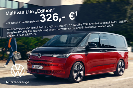 VW Multivan Life "Edition" Gewerbeleasing