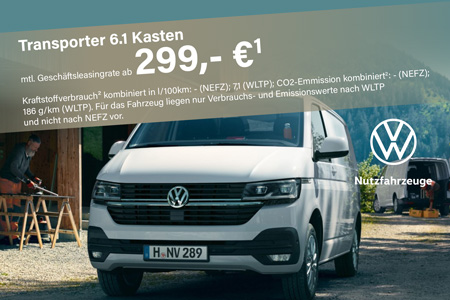 VW Transporter 6.1 Kasten Gewerbeleasing